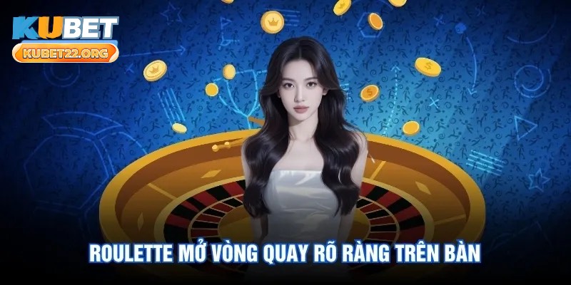 Roulette mở vòng quay rõ ràng trên bàn Roulette mở vòng quay rõ ràng trên bàn